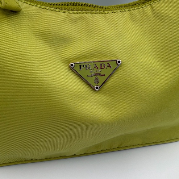 PRADA green tessuto hobo vintage - Picture 3 of 16